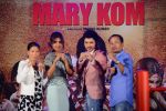 Mary Kom, Priyanka Chopra, K Onler Kom, Darshan Kumaar at Mary Kom music launch presented by Usha International in ITC Grand Maratha on 13th Aug 2014